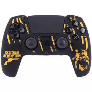 روکش دسته بازی PS5 طرح Red Dead Redemption مشکی زرد کد 1