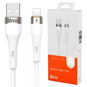 کابل لایتنینگ فست شارژ 3 آمپر بیوا C-21L طول 1.2 متر