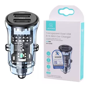 شارژر فندکی فست شارژ Usams US-CC162 3A 15W