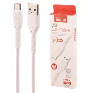کابل تایپ سی فست شارژ 33 وات شوش SH33W طول 1.1 متر