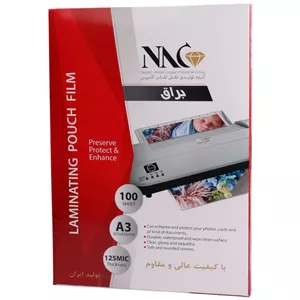 طلق پرس شفاف 125 میکرون NAC 303*426mm