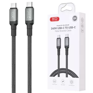 کابل دو سر تایپ سی فست شارژ 240 وات ایکس او XO-NB-Q264B طول 2 متر