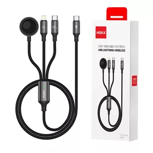 کابل سه سر فست شارژ Hiska LX-31 1.2m