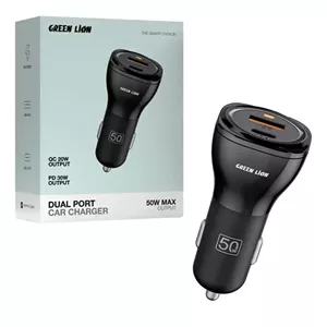 شارژر فندکی فست شارژ Green Lion GLC-5 QC3.0 PD 3A 50W