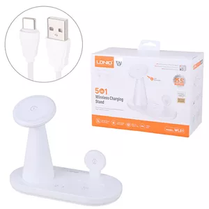 شارژر بی سیم فست شارژ و استند رومیزی Ldnio WL01 15W