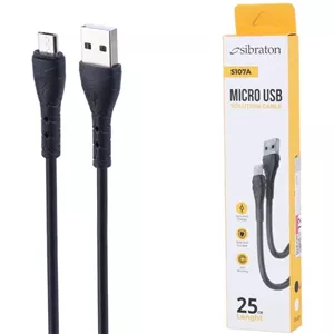 کابل کوتاه میکرو یو اس بی سیبراتون S107A طول 25 سانتی متر 