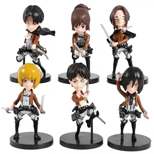 اکشن فیگور طرح انیمه Attack on Titan کد 713/3 بسته 6 عددی