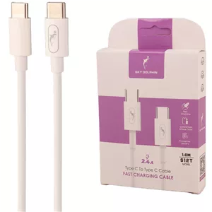 کابل دو سر تایپ سی فست شارژ 2.4 آمپر اسکای دلفین S12T طول 1 متر