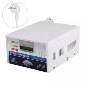 استابلایزر یخچال و فریزر 2 خانه ارت دار تیراژه STB 3000 با کابل 1.6 متری