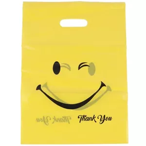 نایلون دسته دار طرح لبخند سایز 30*40 سانتی متر بسته 1 کیلویی