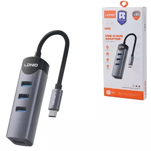 هاب 4 پورت Type-C الدینیو DS-134C