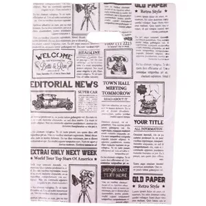 نایلون دسته دار طرح روزنامه سایز 40*28 سانتی متر بسته 1 کیلویی