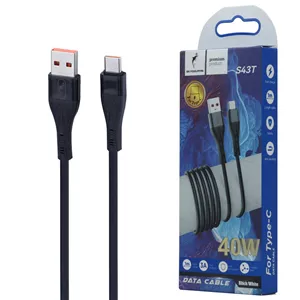 کابل تایپ سی فست شارژ 40 وات اسکای دلفین S43T طول 1 متر