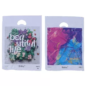 نایلون دسته موزی کوالا طرح فانتزی سایز 35*25 سانتی متر بسته 100 عددی