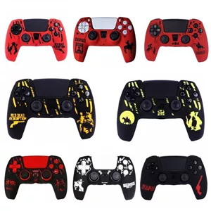 روکش دسته بازی PS5 طرح Red Dead بسته 8 عددی