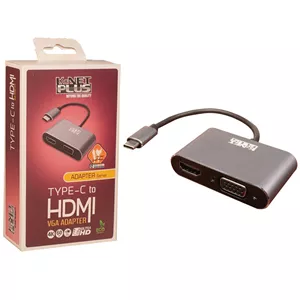 تبدیل Type-C به HDMI/VGA کی نت پلاس KP-DO11