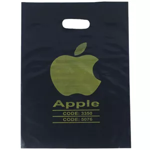 نایلون دسته دار طرح APPLE سایز 40*30 سانتی متر بسته 1 کیلویی