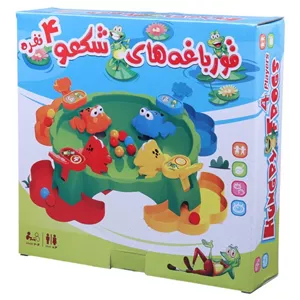 بازی فکری قورباغه های شکمو فرفره های رنگی پویا NO.020211 کد 010307