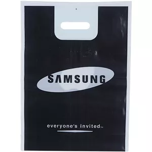 نایلون دسته دار دسته تقویتی طرح سامسونگ و آیفون سایز 40*30 سانتی متر بسته 1 کیلویی