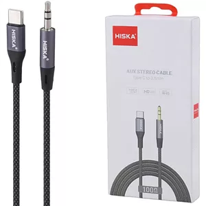 کابل تبدیل Type-C به AUX هیسکا W45 طول 1 متر