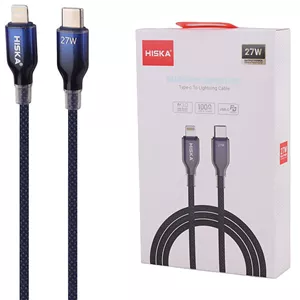 کابل تایپ سی به لایتنینگ فست شارژ 27 وات هیسکا LX-911CL طول 1 متر