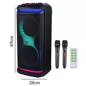 اسپیکر چمدانی بلوتوثی برودو BTS-2099میکروفون و ریموت کنترل