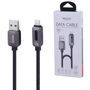 کابل لایتنینگ فست شارژ 12 وات یسیدو CA137L طول 1.2 متر