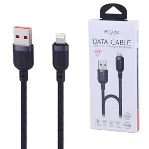 کابل لایتنینگ فست شارژ 12 وات یسیدو CA132L طول 1.2 متر