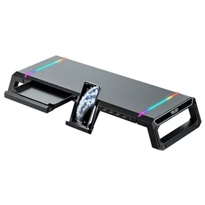 پایه زیر مانیتور و هاب 4 پورت USB تراست TDESK