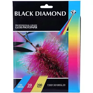 کاغذ گلاسه بلک دیاموند سایز 18*13 سانتی متر 200 گرم