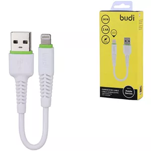کابل کوتاه لایتنینگ فست شارژ 2.4 آمپر بودی DC150L02 طول 20 سانتی متر