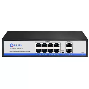 سوییچ 8 پورت POE کیو پلاس PL-P8002G