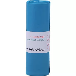 کیسه زباله رولی رنگی توربا سایز 70*55 سانتی متر بسته 90 گرمی