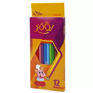 مداد رنگی 12 رنگ لوکی Coloring World