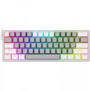 Redragon Fizz Mechanical Gaming Keybaord Keyboard - Blue Switch - Gray/White