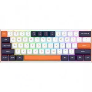 Redragon Fidd RGB 8K Magnetic Gaming Keyboard - White/Black/Orange