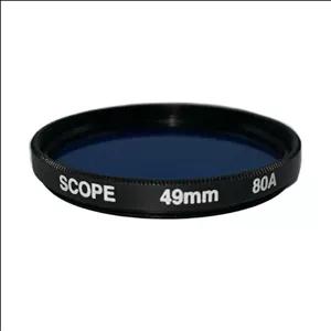 فیلتر لنز عکاسی اسکوپ Scope BLUE 80A 49MM Filter
