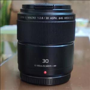 لنز دست دوم لنز پاناسونیک Panasonic Lumix G Macro HS 30mm f\/2.8 (جعبه ندارد)