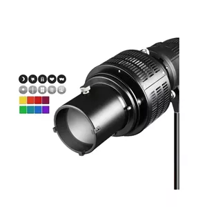 اسنوت لنزدار فلاش به همراه فیلتر Optical Snoot lens