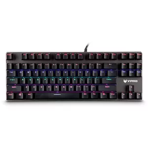 کیبورد گیمینگ مکانیکی رپو مدل RAPOO V500 PRO-87 رنگ مشکی