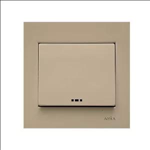 کلید تک پل آسیا الکتریک مدل الماس