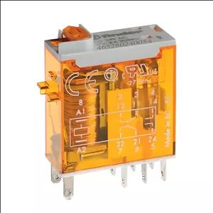 رله شیشه ای 8 پایه 2 کنتاکت 24 ولت AC فیندر کد 46.52.8.024.0054