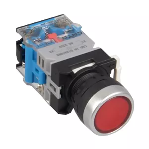 شستی استپ چراغ دار 220 ولت CNTD مدل LA38-11PND