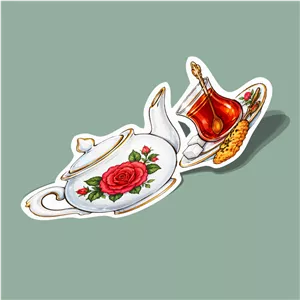 استیکر چای نبات ایرانی