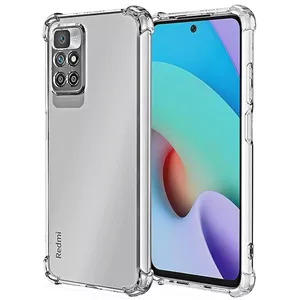 گارد شفاف ایربگ دار برای گوشی Xiaomi Redmi 10 / 10 Prime مدل ژله ای محافظ لنزدار