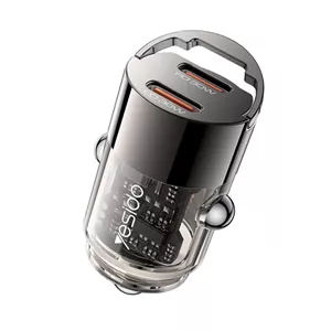 شارژر فندکی فست شارژ 30W PD دو پورت مدل Yesido Y69 (100% اورجینال)