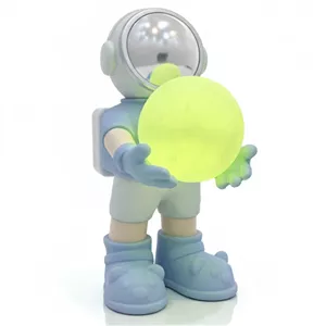 اسپیکر بلوتوثی به همراه نور RGB طرح آدم فضایی کره ماه مدل YM-127