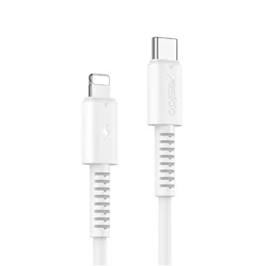 کابل شارژ تایپ سی به لایتنینگ 1 متر با سرعت PD 20W مدل YESIDO CA153 (100% اورجینال)