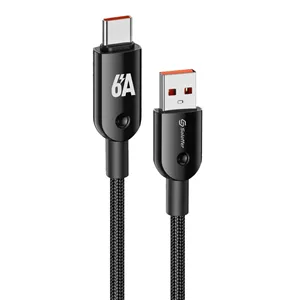 کابل کنفی 6A فست شارژ Type-C مدل Soloffer CC-128 (اورجینال گارانتی)