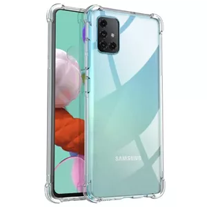گارد شفاف ایربگ دار برای گوشی Samsung Galaxy A51 مدل ژله ای محافظ لنزدار